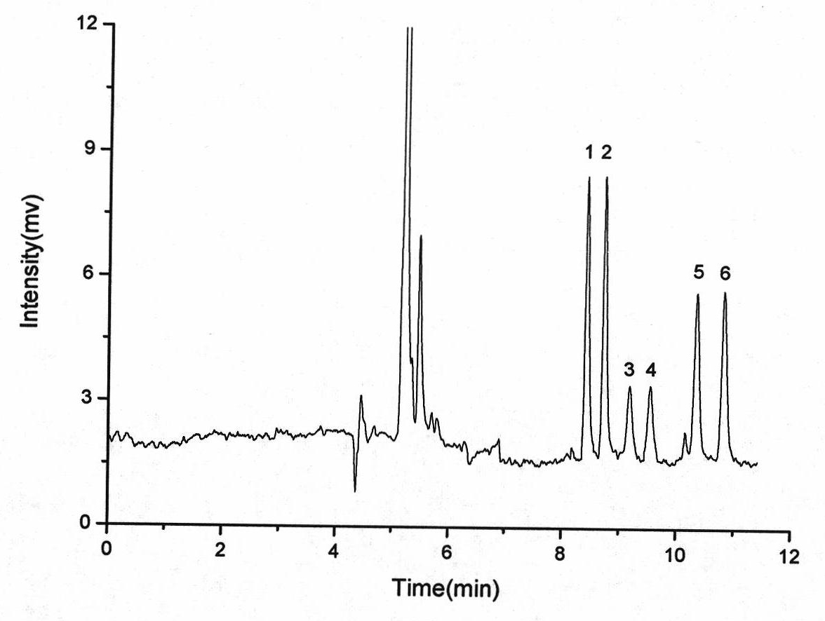 Overall chiral stationary phase of silica gel capillary and preparation method thereof