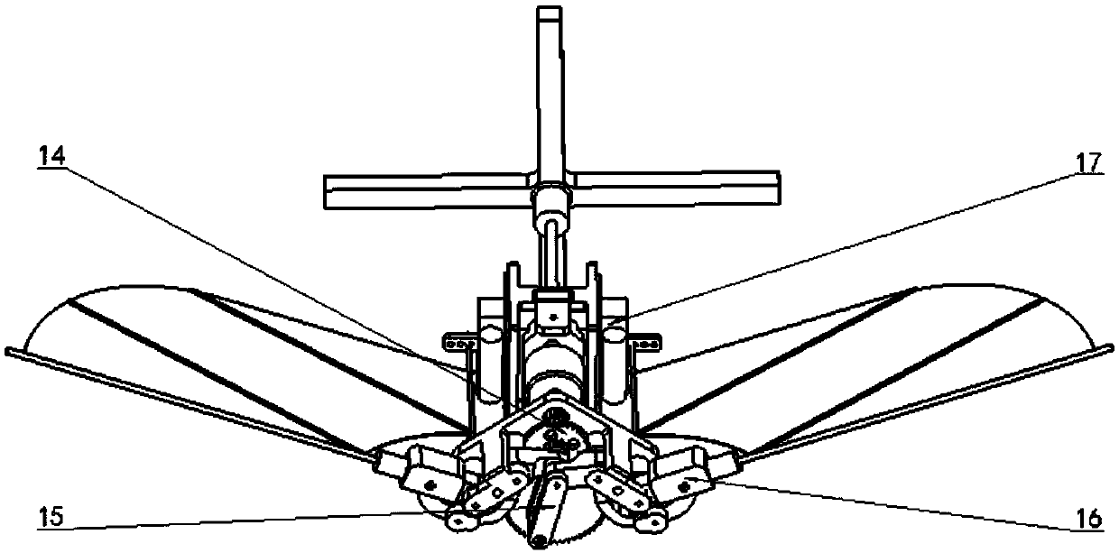 Miniature bionic flapping aircraft based on single-crank and double-rocker mechanism