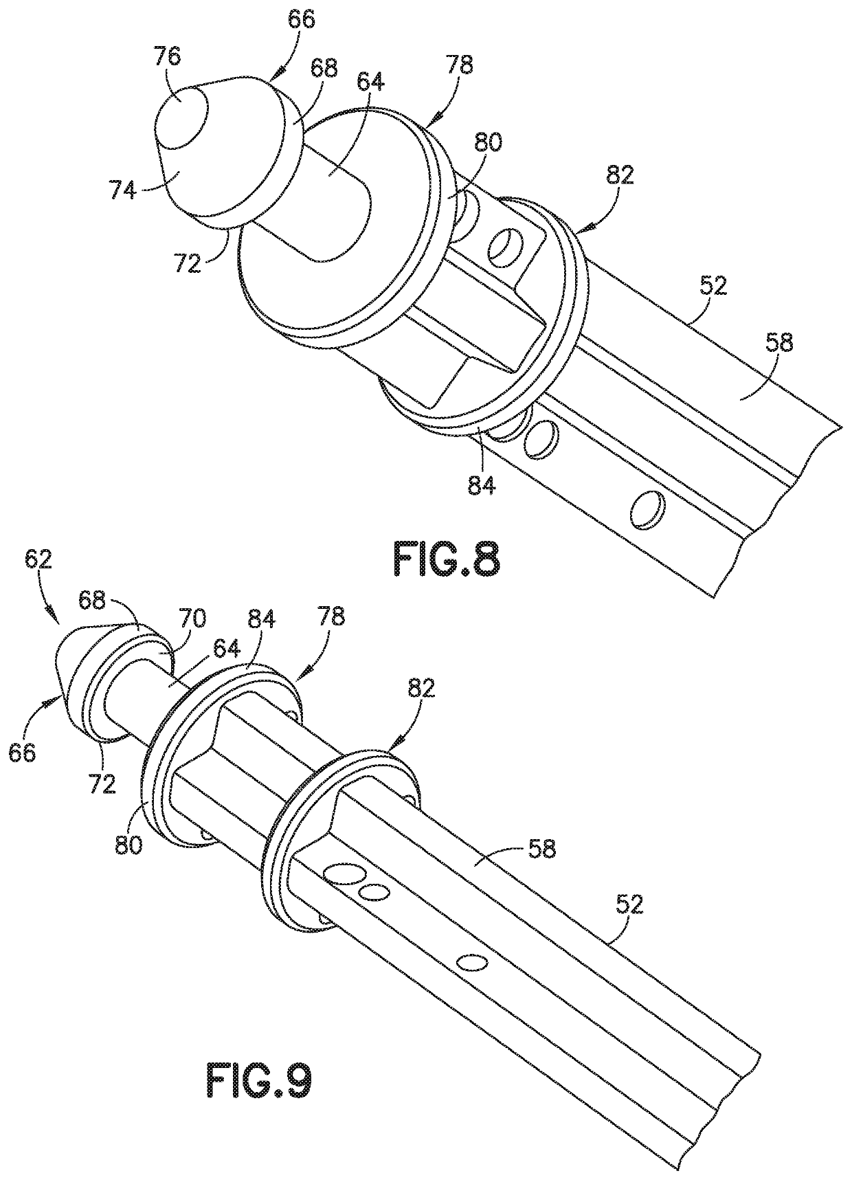 Syringe and plunger rod with stopper guide