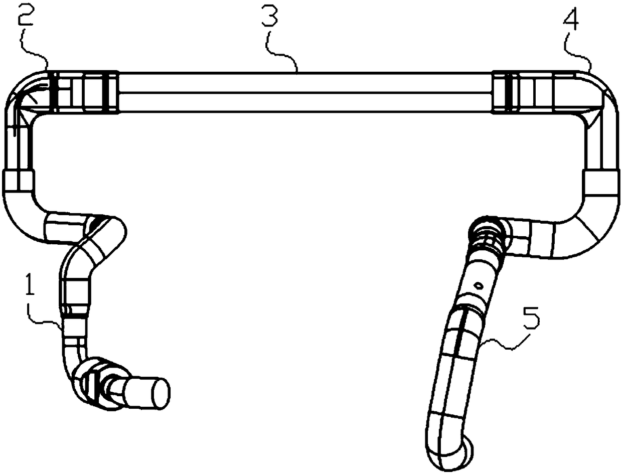 Intercooler of automobile supercharged engine