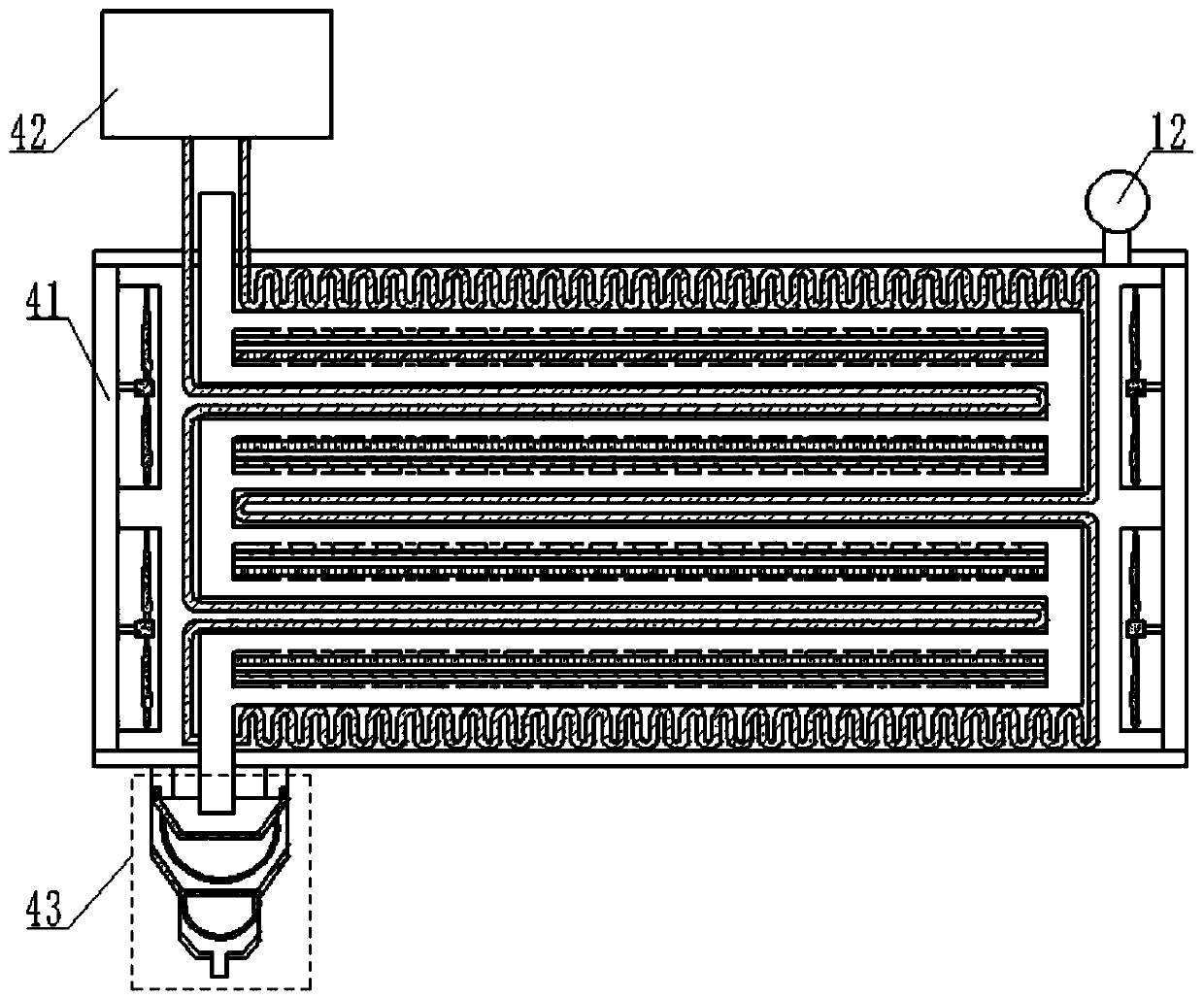 New energy automobile water circulation heat dissipation device