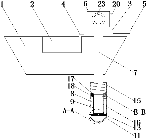 Water conservancy desilting device with high using efficiency