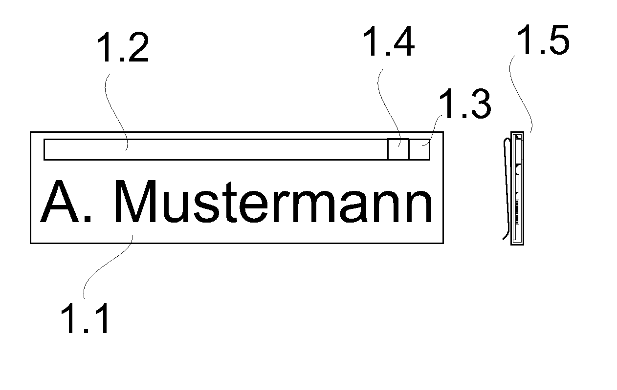 Identification element having an optical transponder