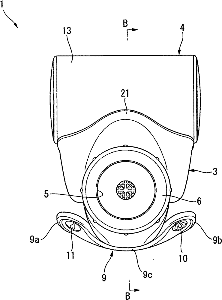 Water purifying cartridge, and water purifier