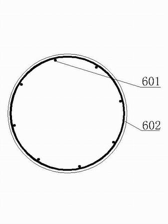 Concrete-filled steel tubular high-pile tower footing structure of tower crane and construction method thereof