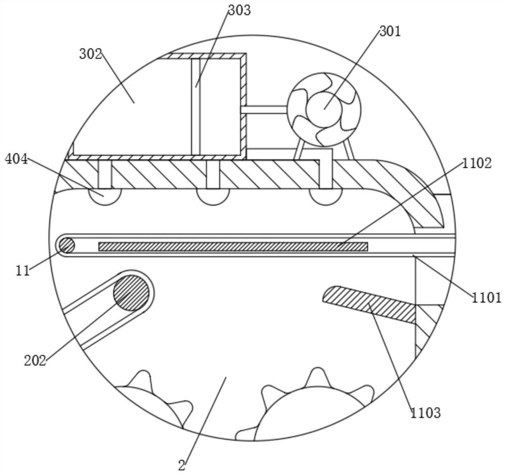 Solid waste treatment device for lighting lamp manufacturing