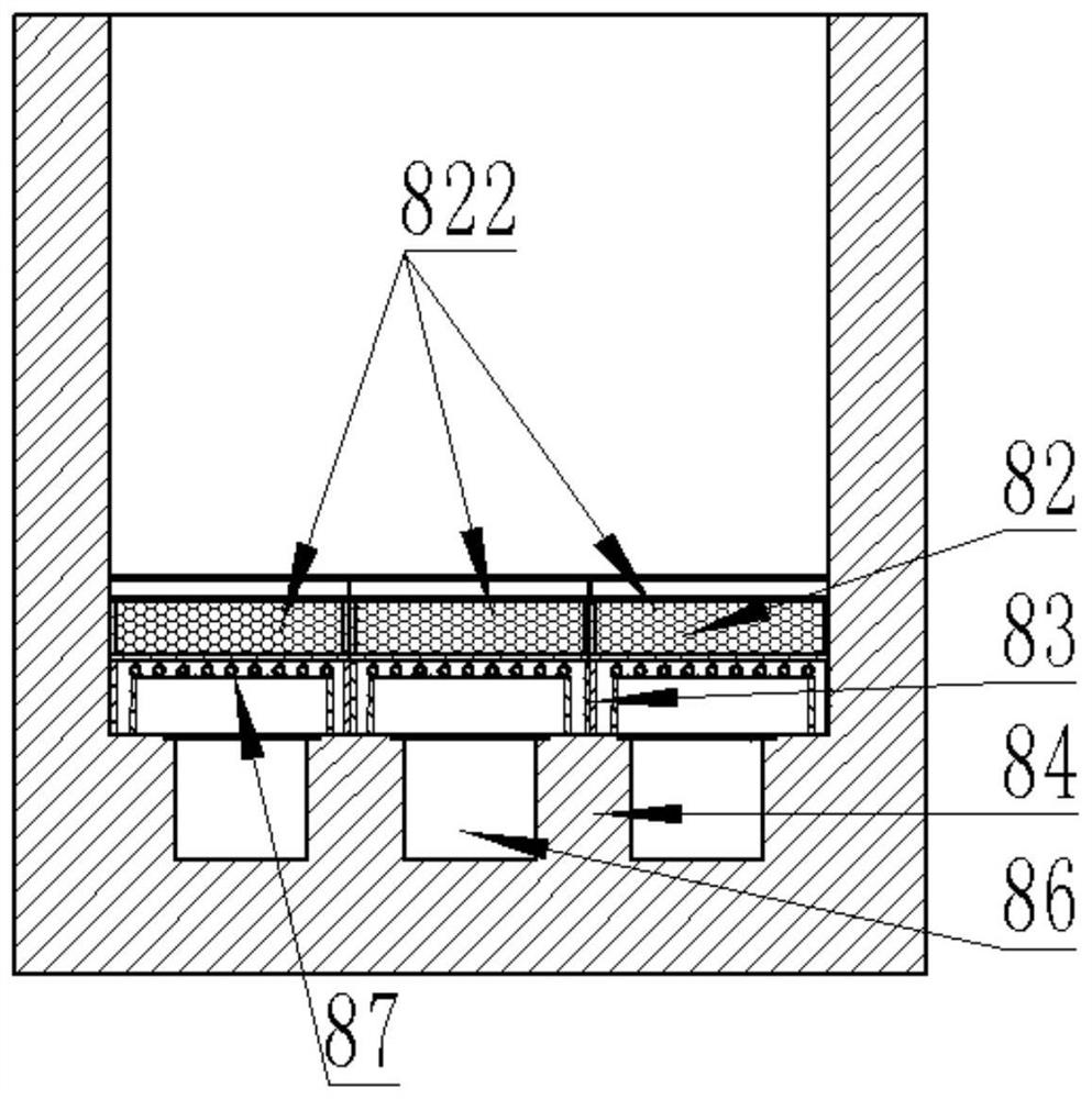 Method for preventing hardening of filter material of blast furnace water slag bottom filter system