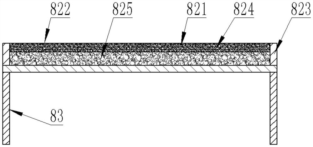 Method for preventing hardening of filter material of blast furnace water slag bottom filter system