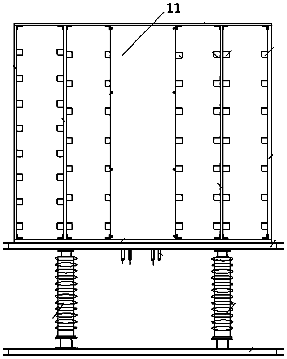 An epoxy bracket for installing a drawer-type power module