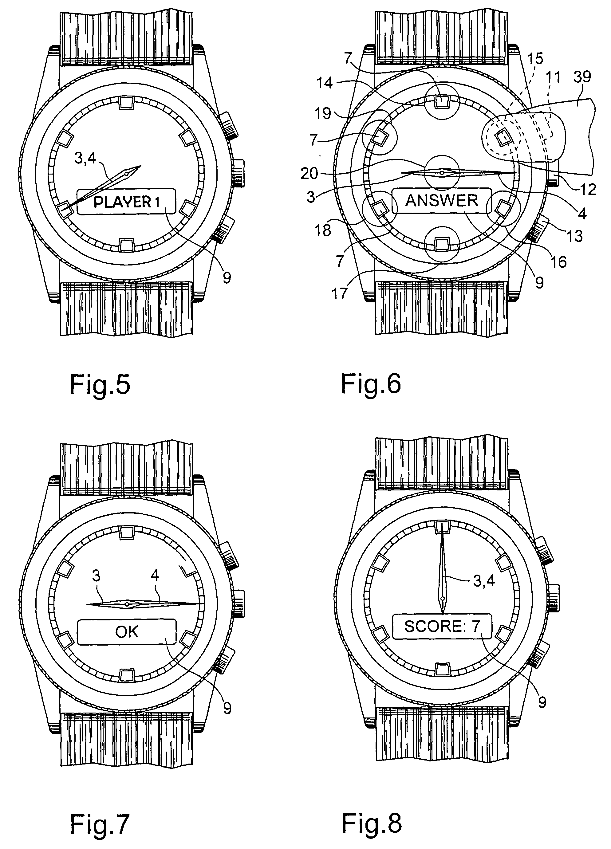 Electronic timepiece including a game mode