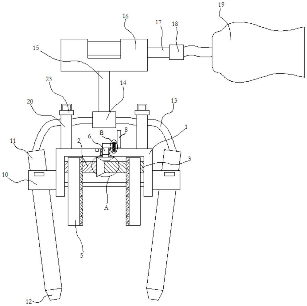 A chip removal device for an electric tool