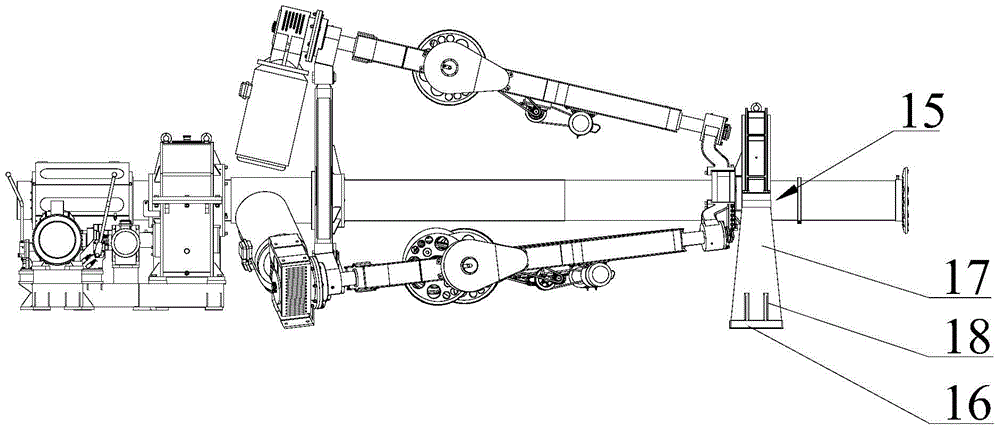 Cradle type cable forming machine and cradle apparatus thereof