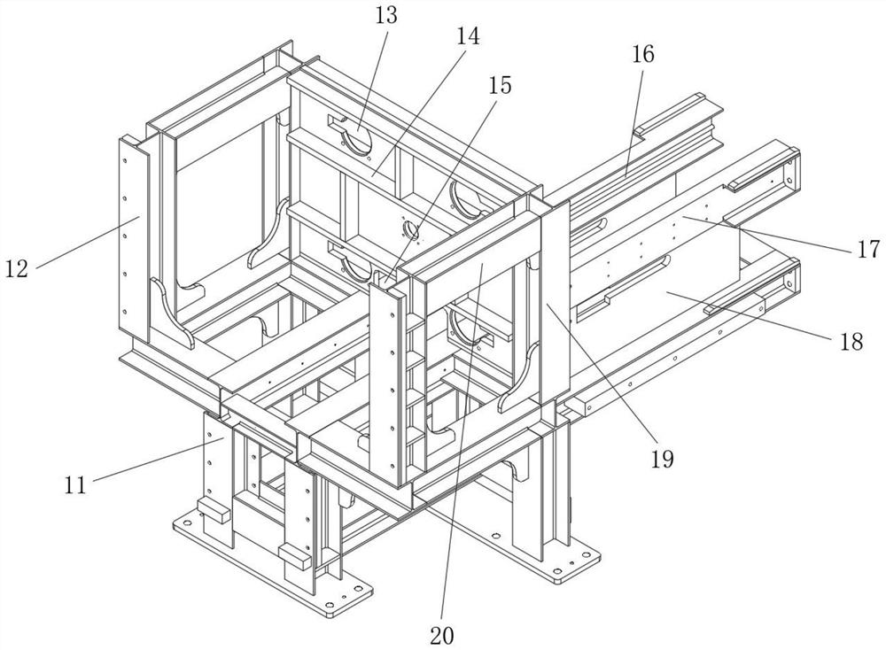 A double-chain multi-mode peeling device for copper rods