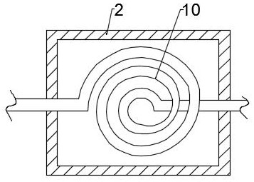 A heat dissipation and heat exchange device for a biogas generating set