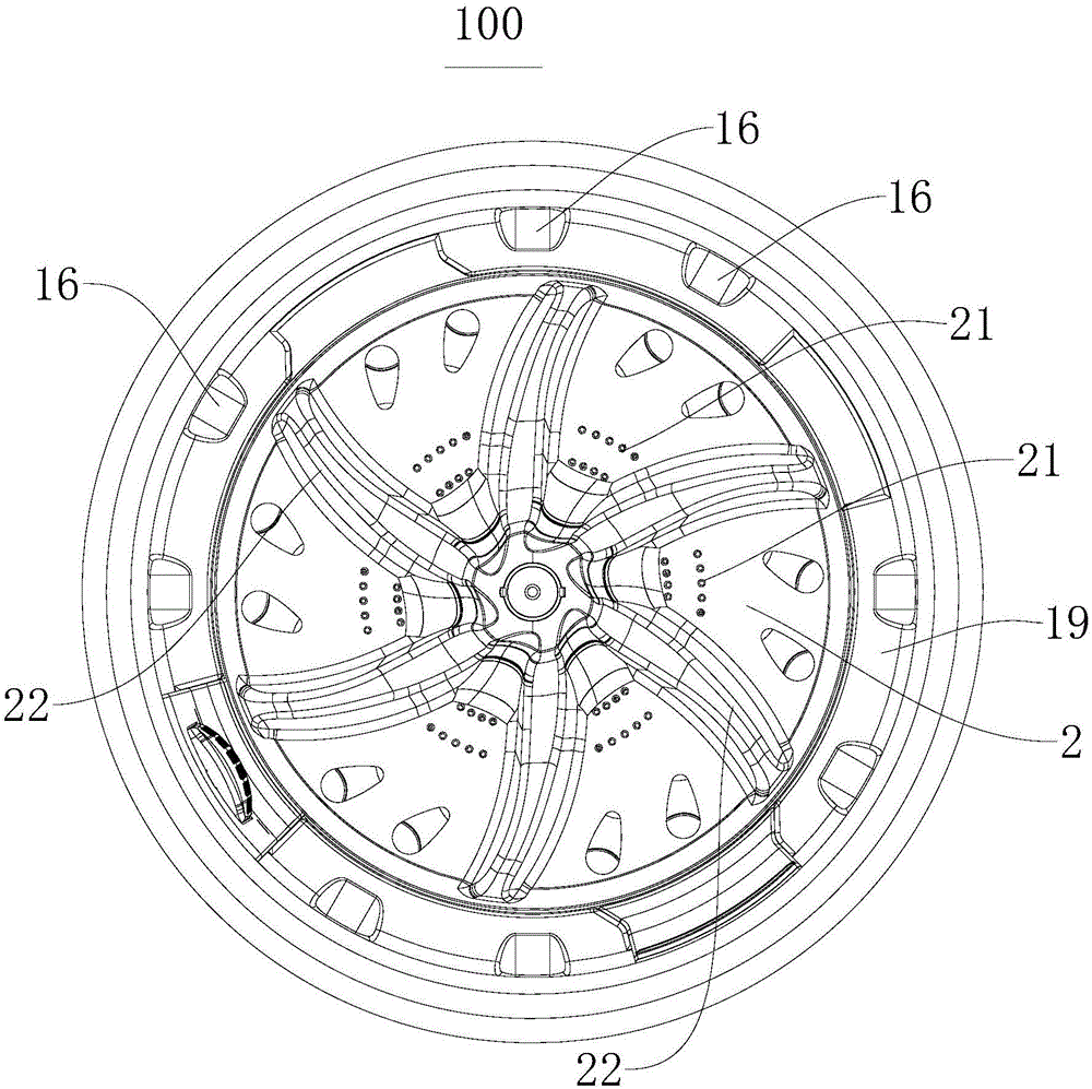 Impeller-type washing machine