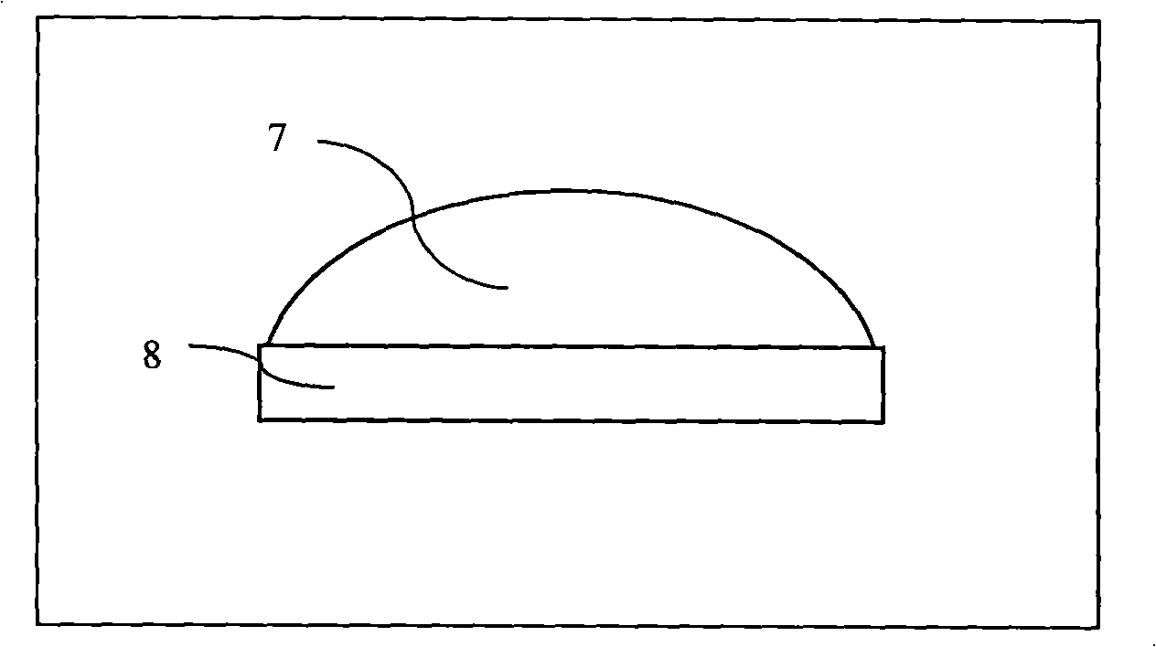 Liquid immersion type packaged large power LED light source