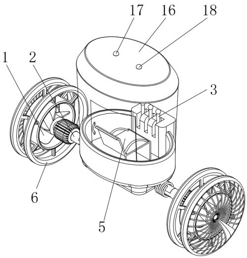 Structural device and integrated control method of amphibious electric balance vehicle