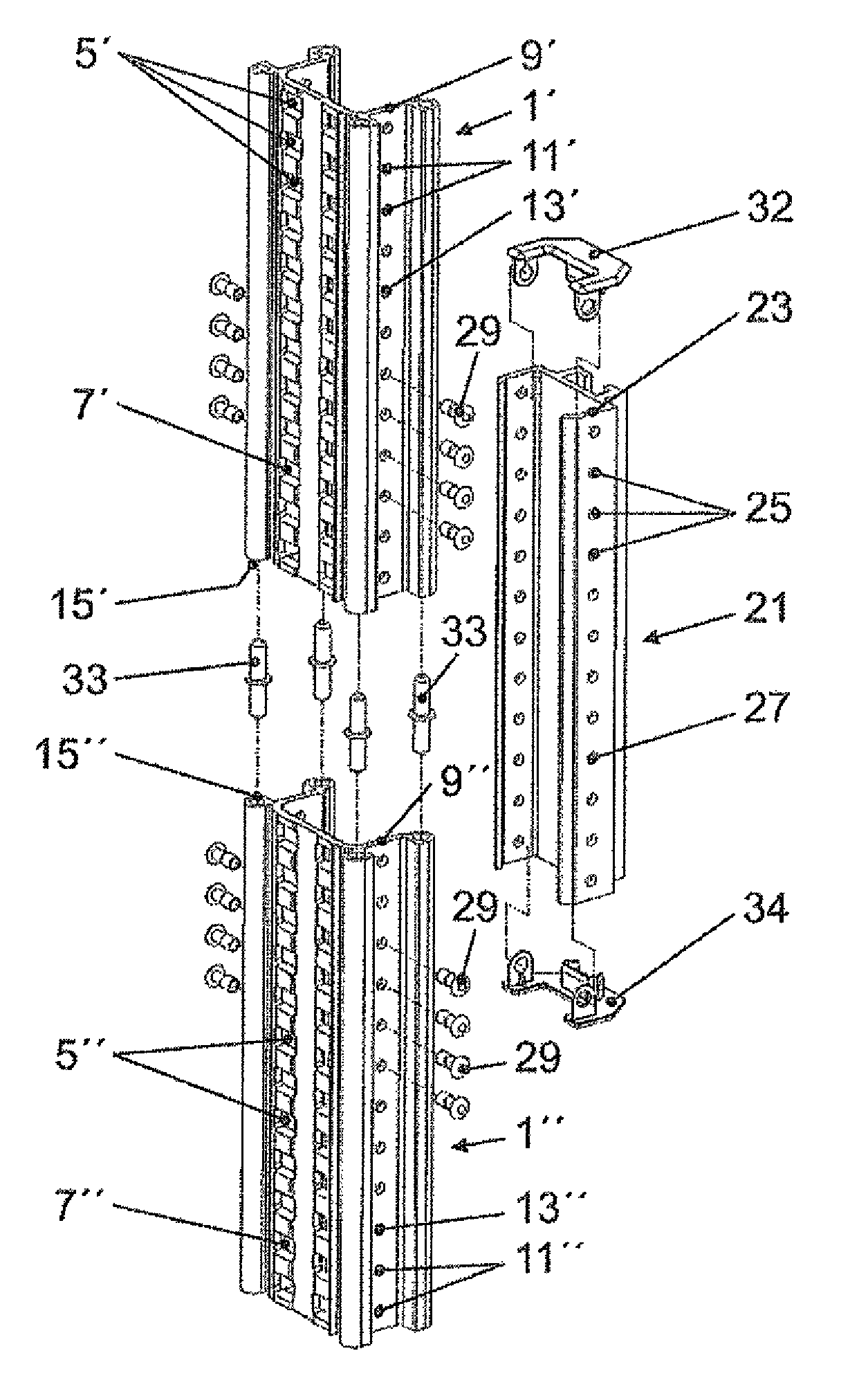 Connection for guide rails