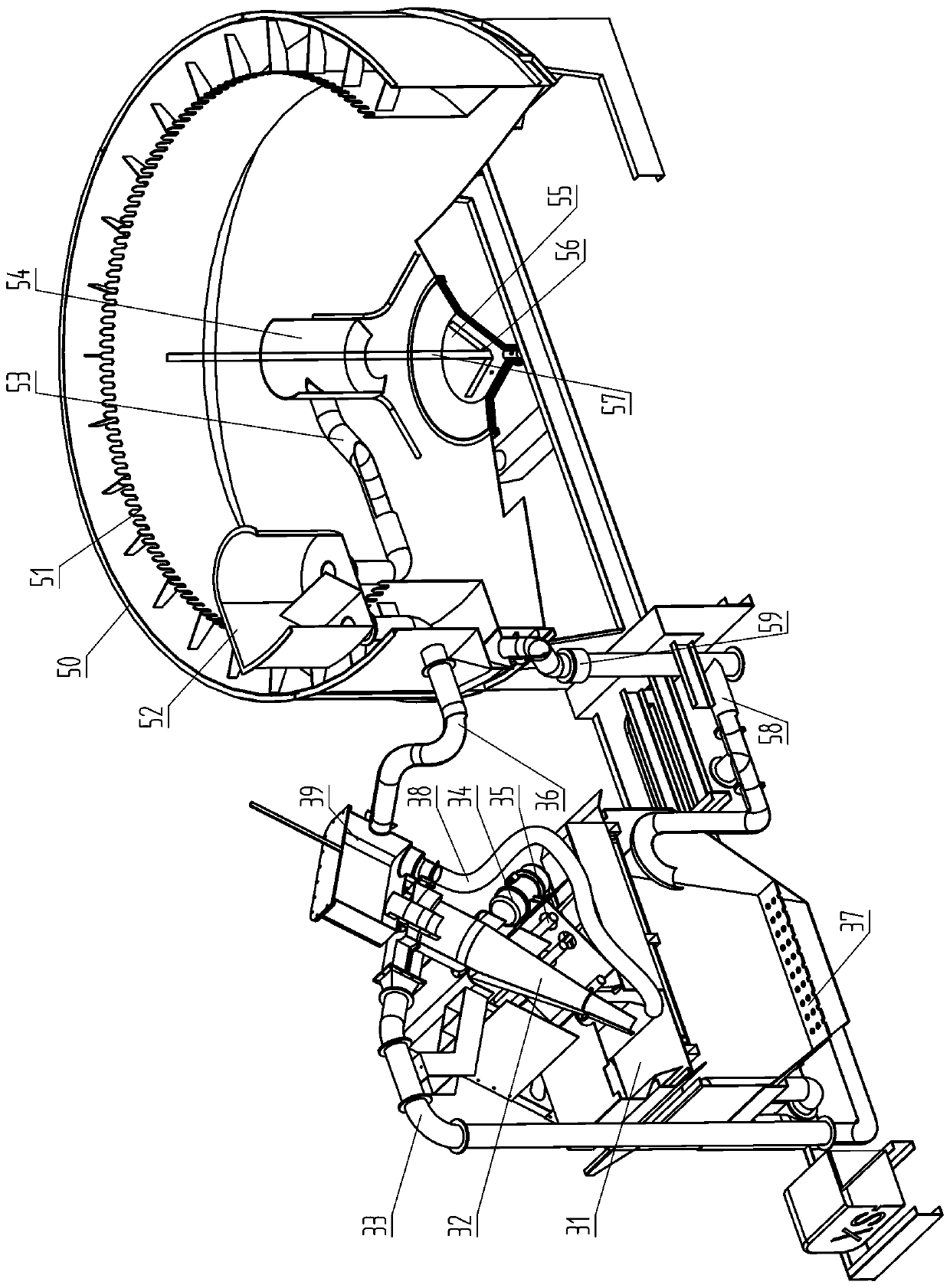 Sand washing device