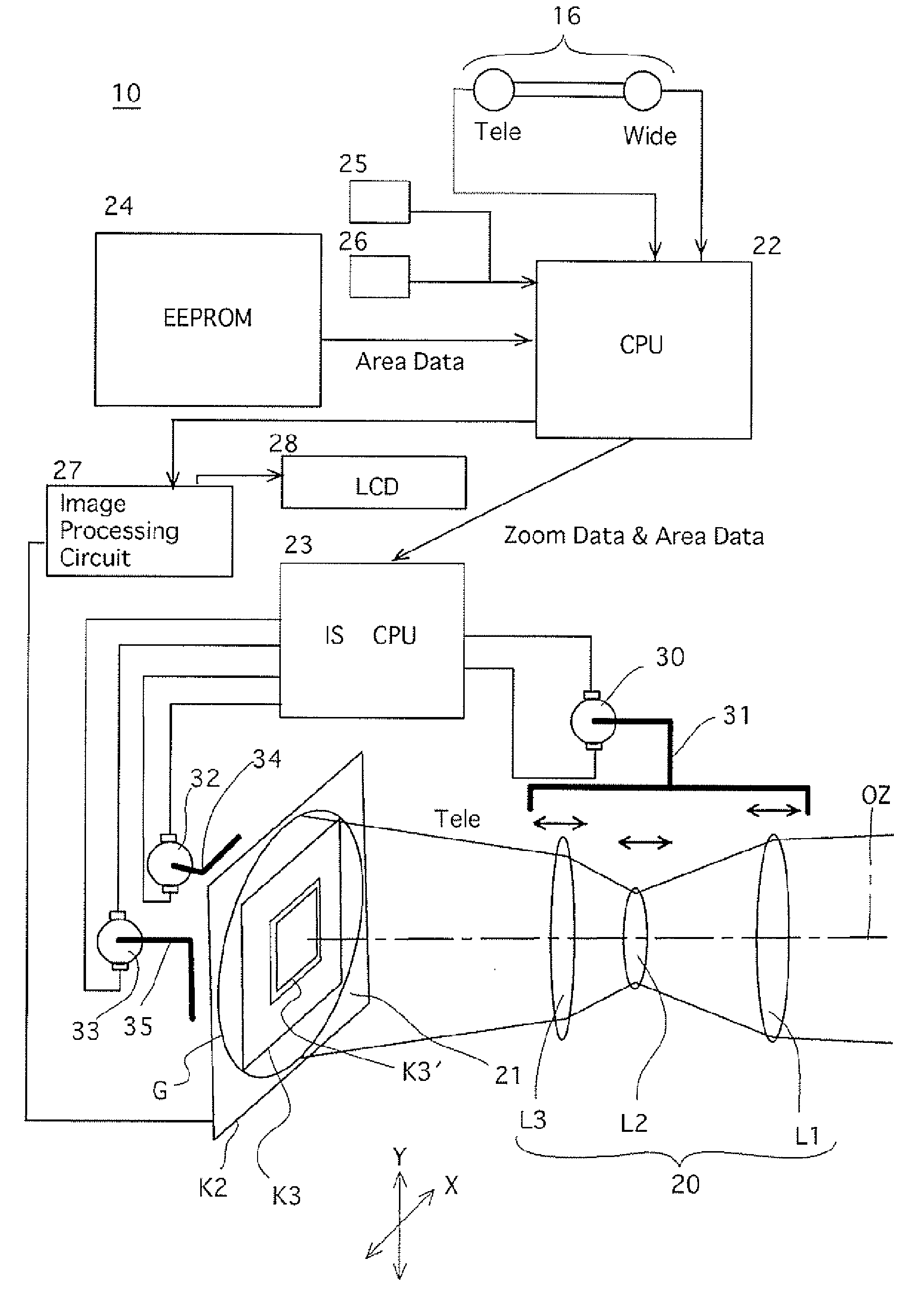 Image stabilizer, and image shake correction method for imaging device