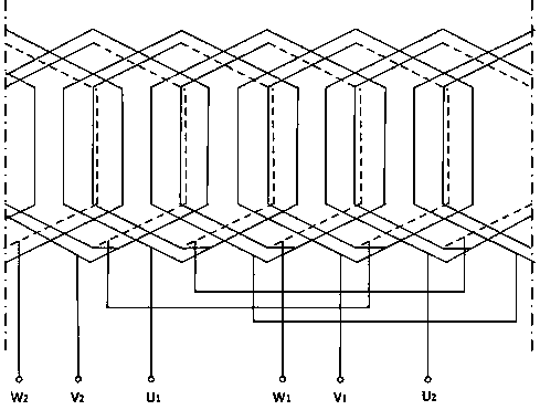 Unequal turn single-double-winding cast copper rotor induction motor