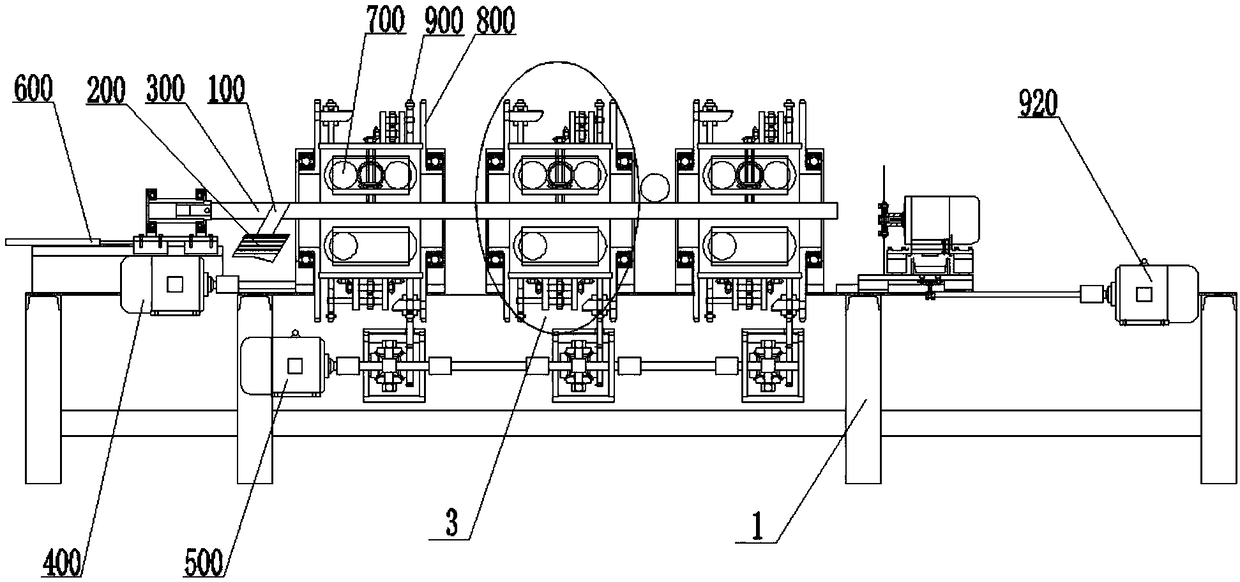 A device for processing "n" polygonal paper tubes