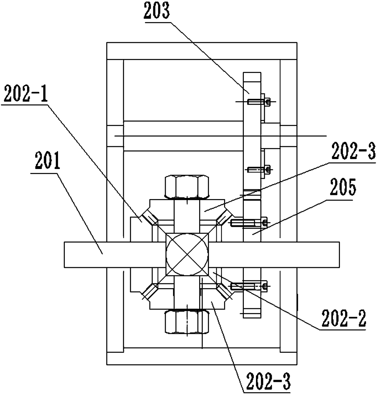 A device for processing "n" polygonal paper tubes