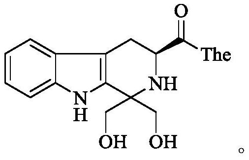 Dihydroxymethyl tetrahydrocarboline-3-formyl-The as well as synthesis, activity and application thereof