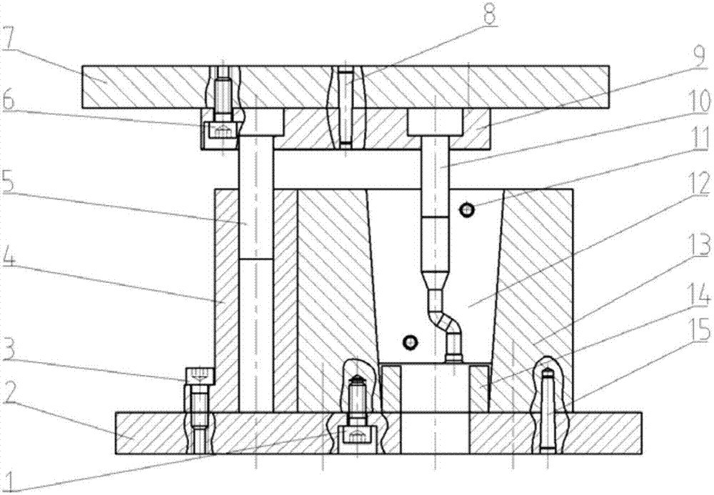 Large-strain mold integrating extrusion with C-mode equal channel angular pressing shear deformation