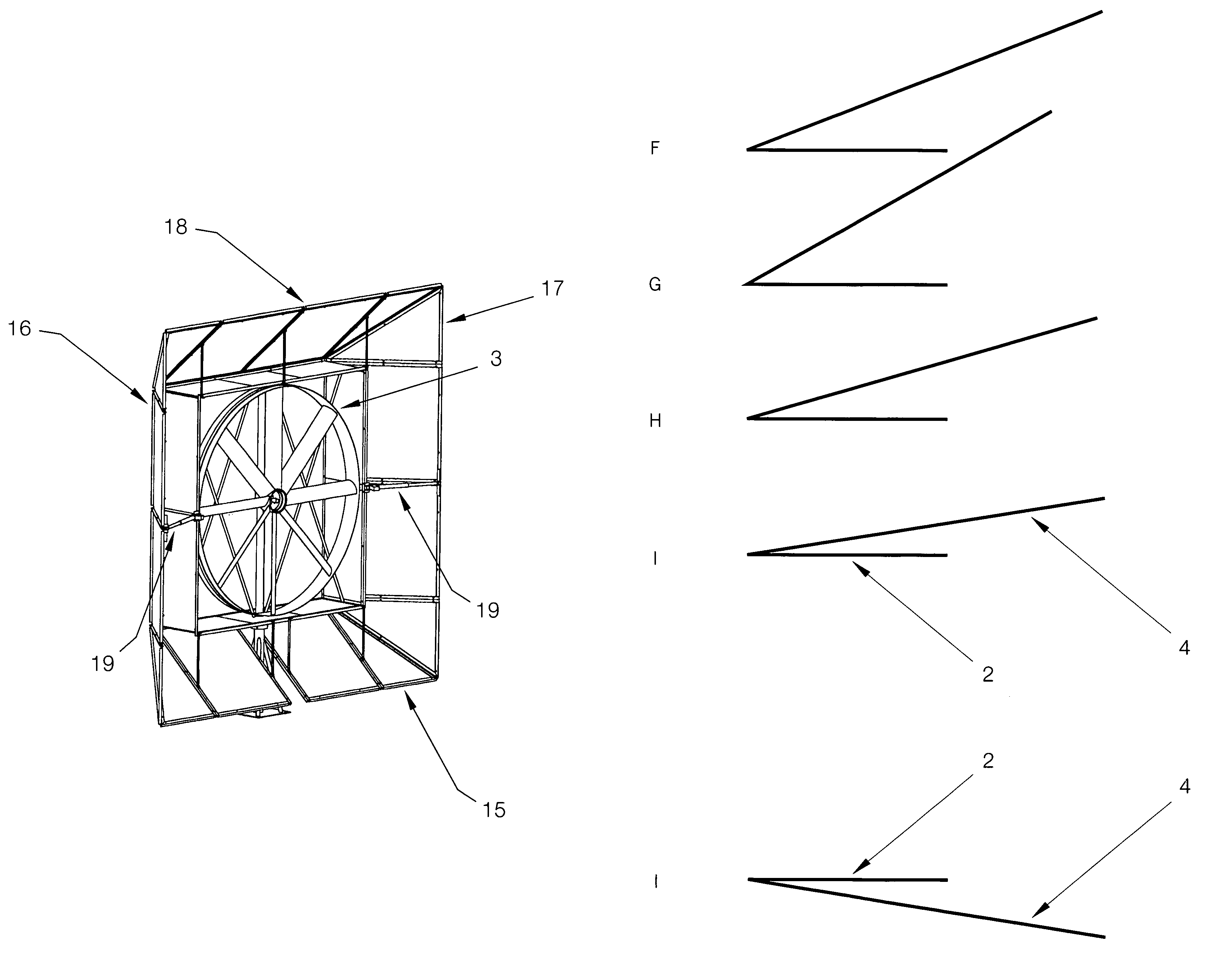 Variable aperture velocity augmented ducted fan wind turbine