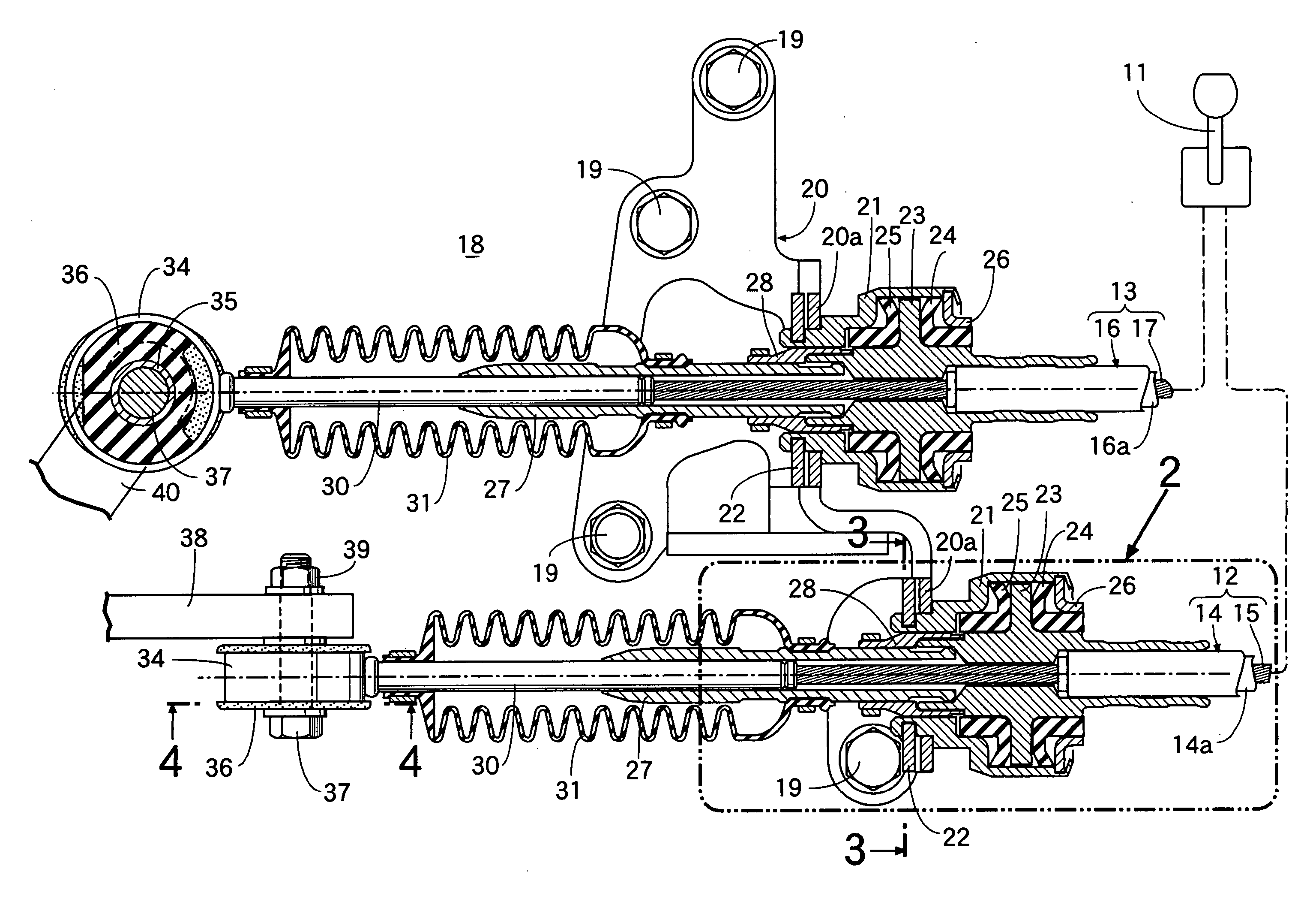 Rigidity tuning structure of transmission cable for manual transmission