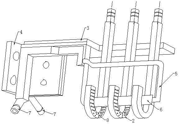 U-shaped groove surface quenching inductor