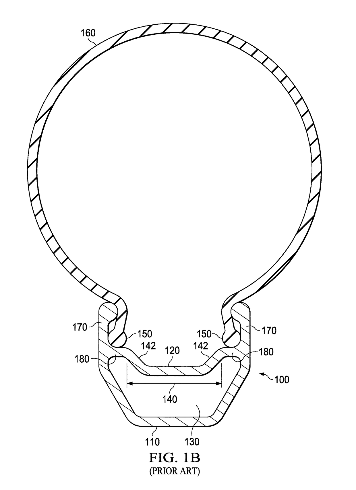 Bicycle rim for tubeless tire