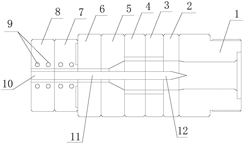 Multi-round-hole floor mould