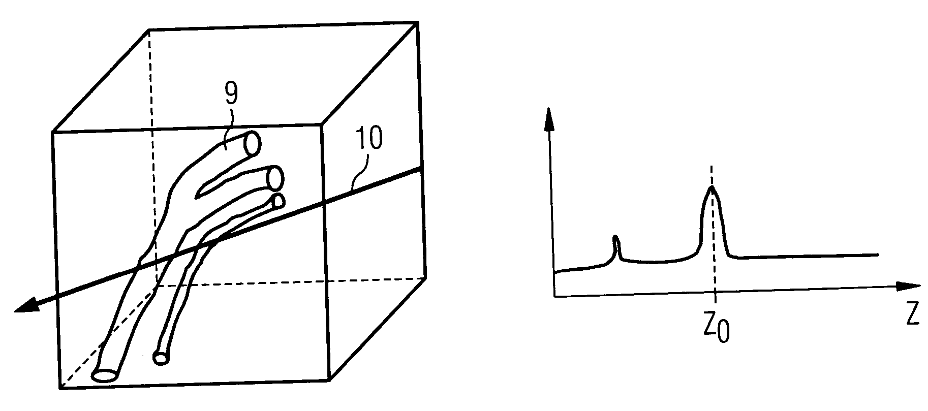 Method for determining the position of an instrument with an x-ray system