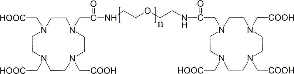 Diamino polyethylene glycol modified paramagnetic metal complex magnetic resonance imaging contrast agent