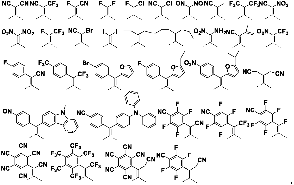 Acenaphthene quinone organic compound and application thereof