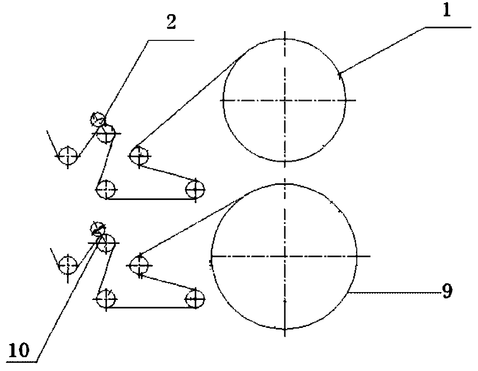 Full-automatic double-layer fruit bag making line equipment and bag making method using equipment