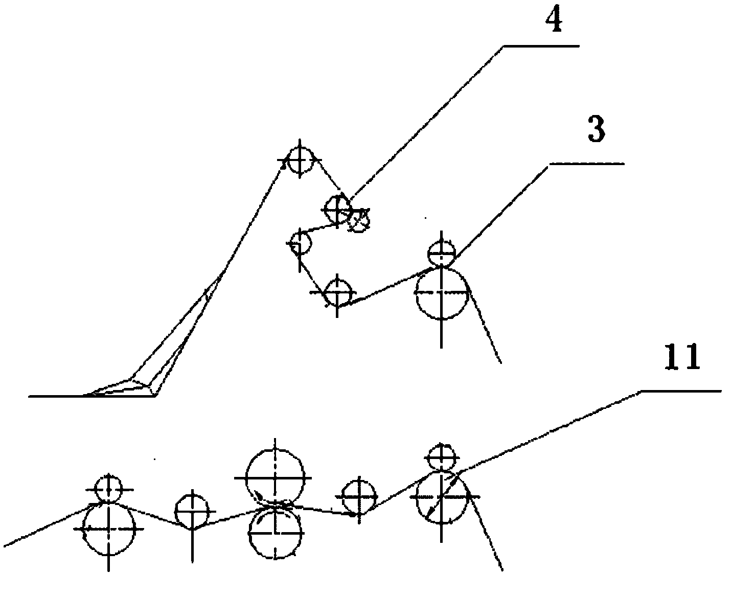 Full-automatic double-layer fruit bag making line equipment and bag making method using equipment