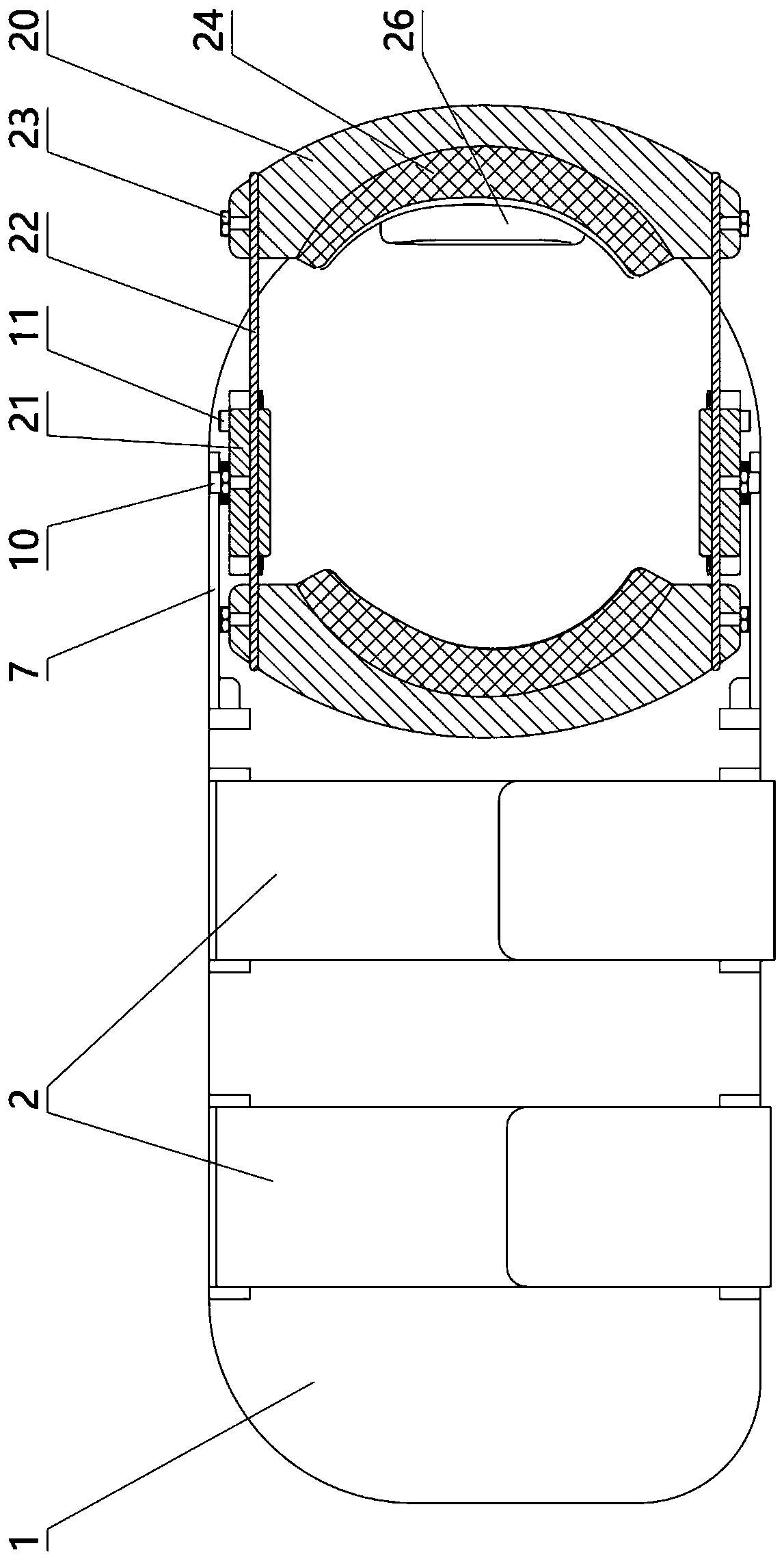 Ankle training nursing device for adult patients in rehabilitation department