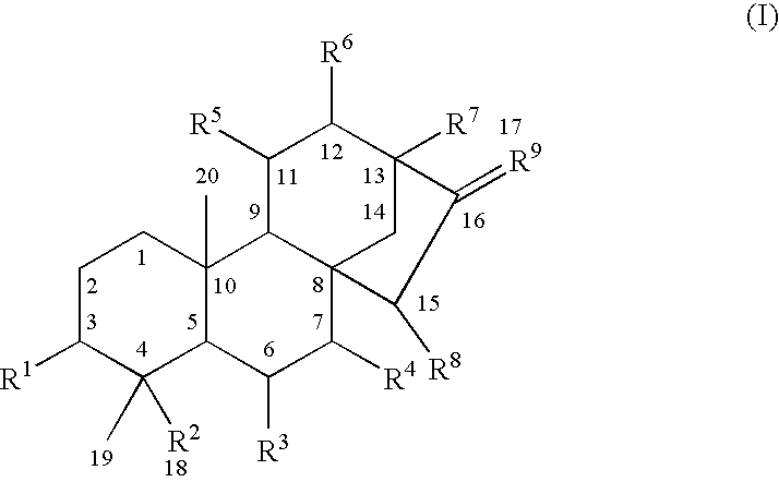 Use of kauranes compounds in the manufacture of medicament