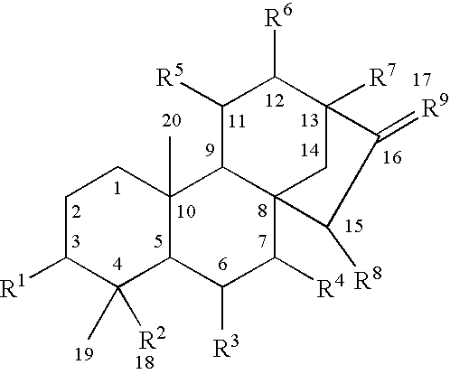 Use of kauranes compounds in the manufacture of medicament