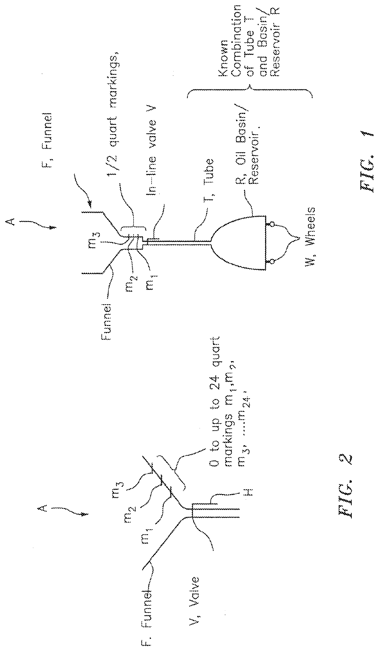 Technique for collecting and measuring oil drained from a vehicle