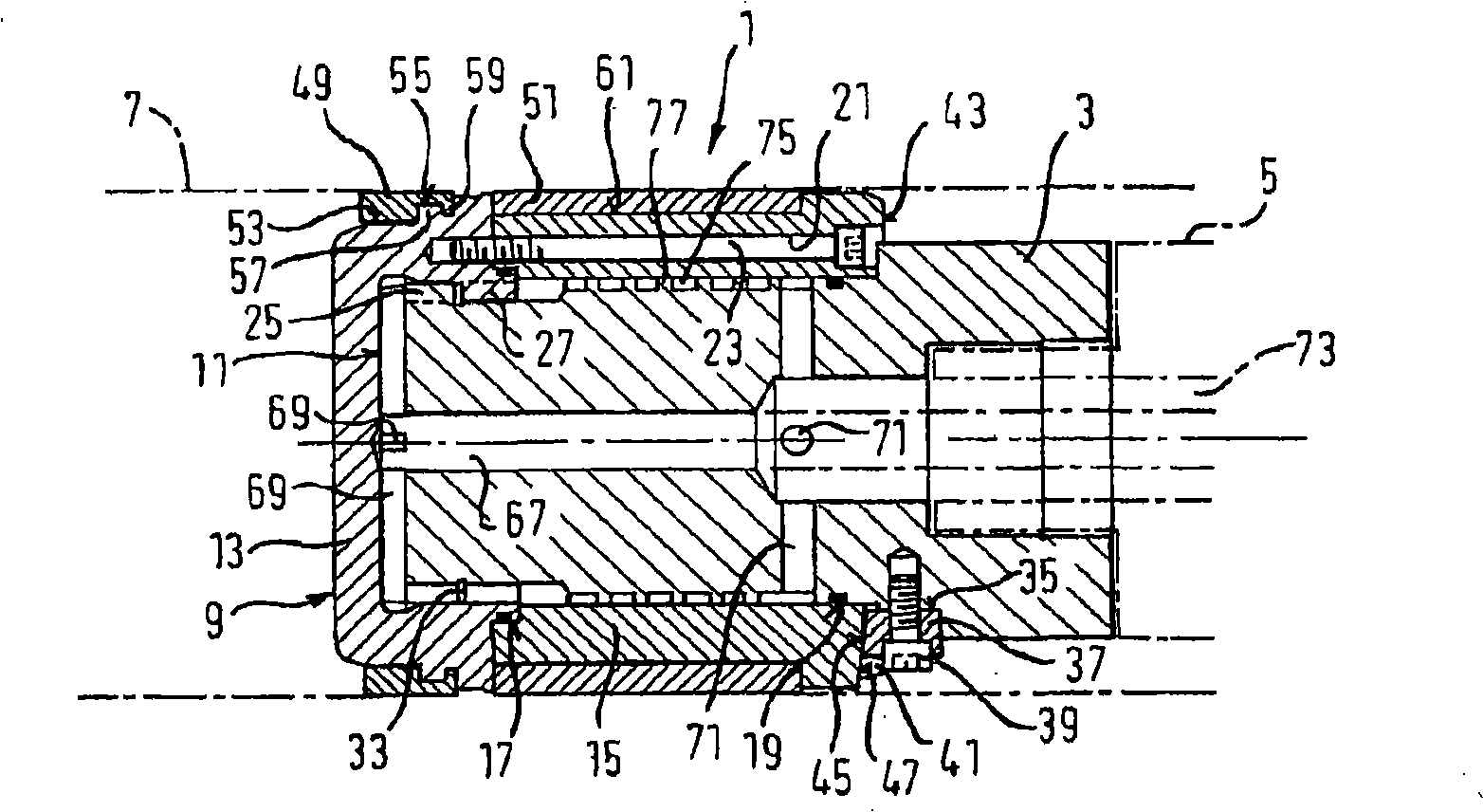 Multi-piece piston for a cold chamber casting machine