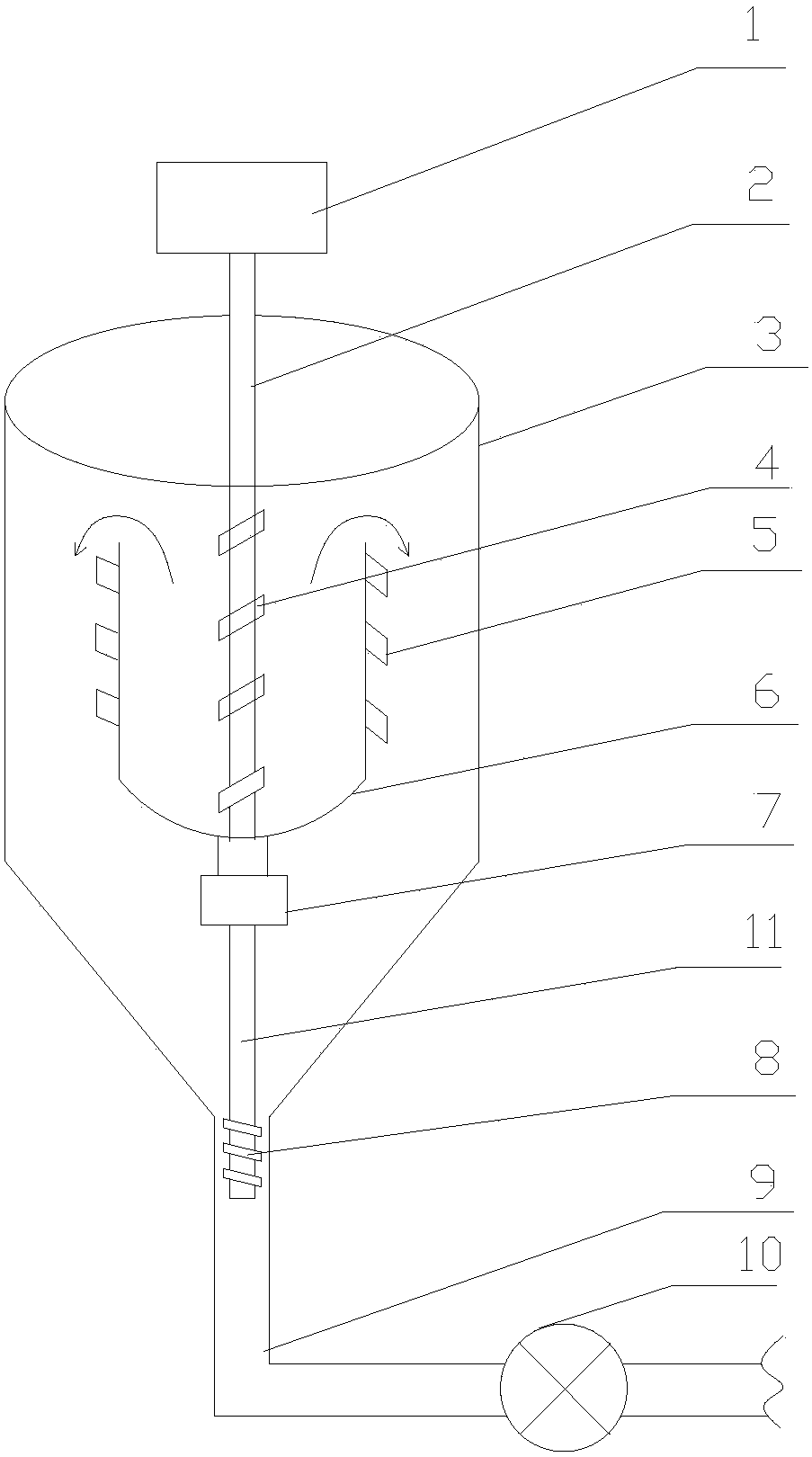 A reaction extrusion liquid feeding tank device