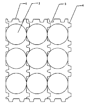 Splice lithium battery bracket