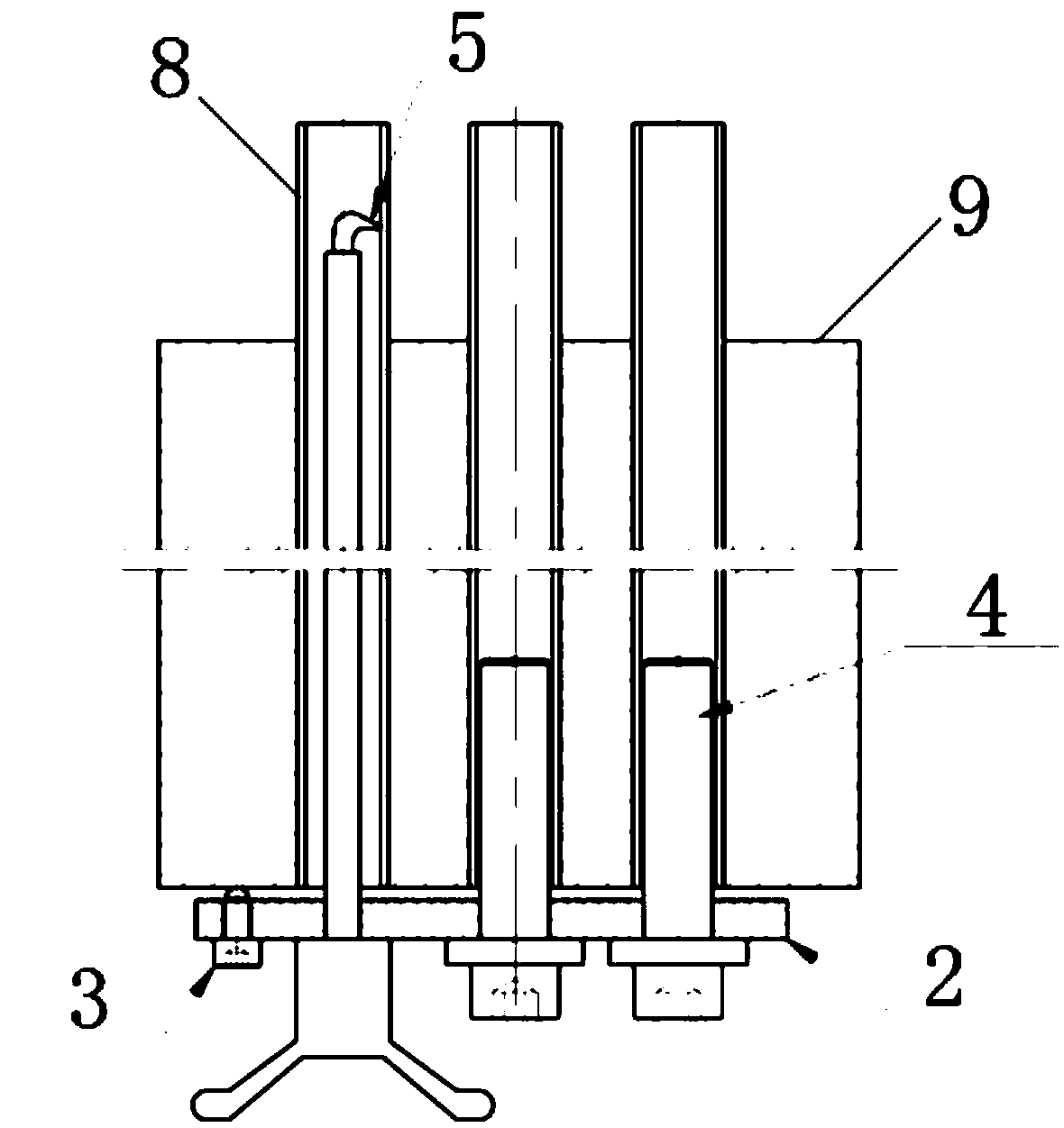 Micro-damaged tube fetching device and process for heat transfer tube of shell-tube heat exchanger