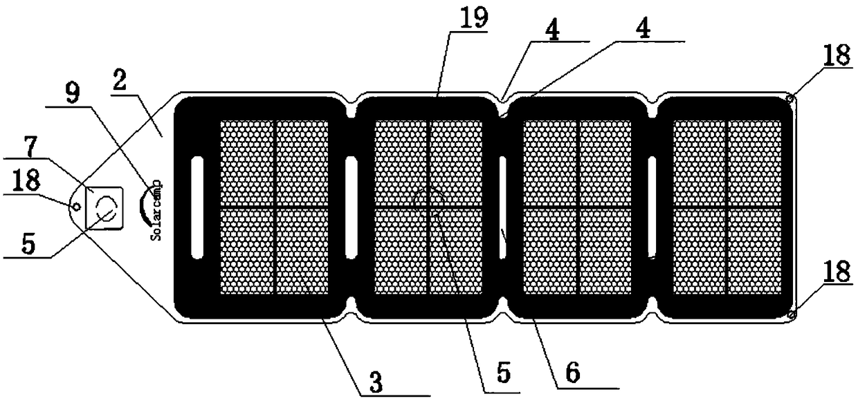 A kind of flexible film folding colorful solar charger and its manufacturing process