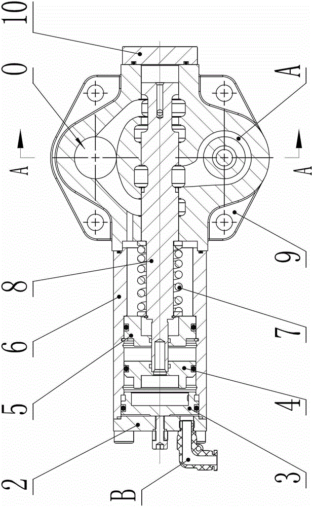 Stepless speed-regulation slow-reduction air-controlled distribution valve