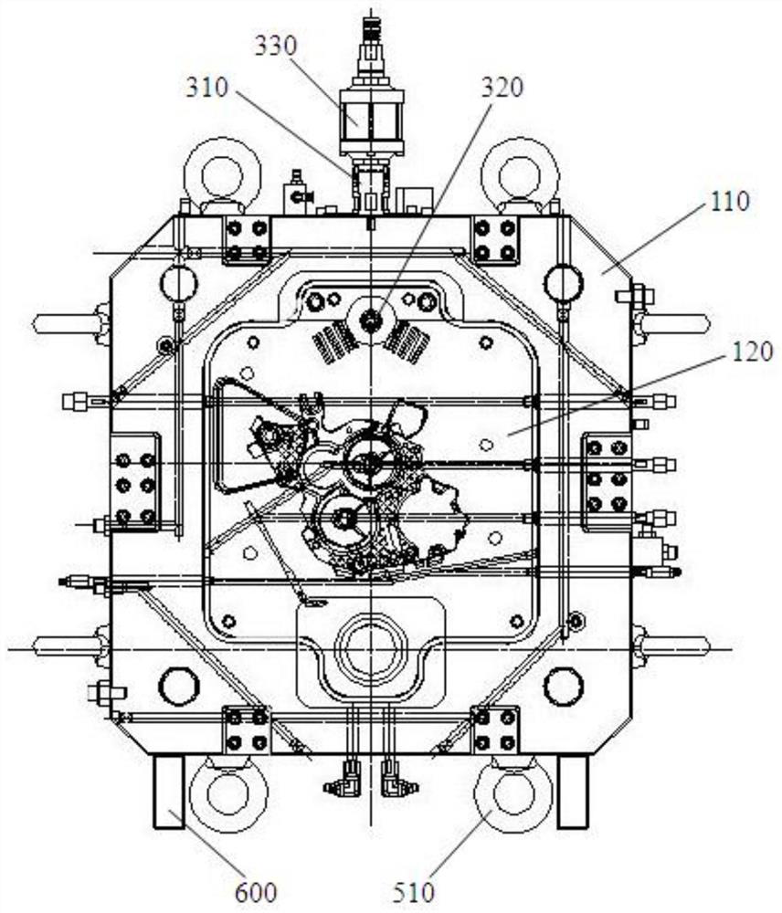 Heat-insulating high-vacuum die-casting die